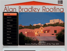Tablet Screenshot of alanbradleyroofing.com